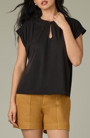 Wit & Wisdom Mixed Media Knit Top