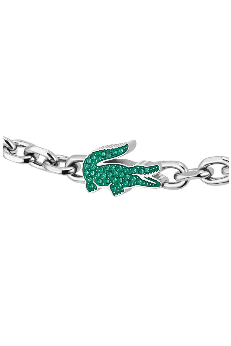 Arthor Crocodile Chain Bracelet, Alternate, color, SILVER
