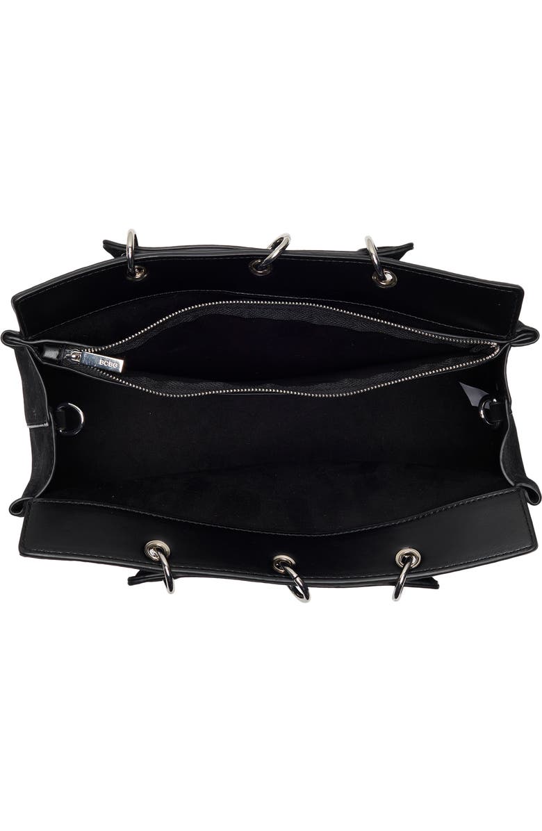 BCBG Grommet Top Handle Crossbody, Alternate, color, Black
