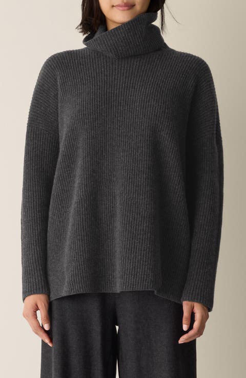 Rib Turtleneck Sweater