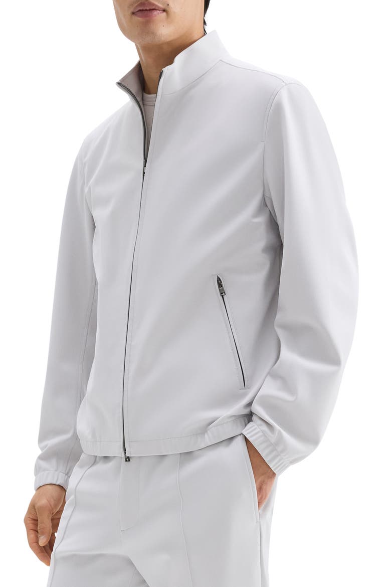 Precision Ponte Zip Jacket, Alternate, color, FOG