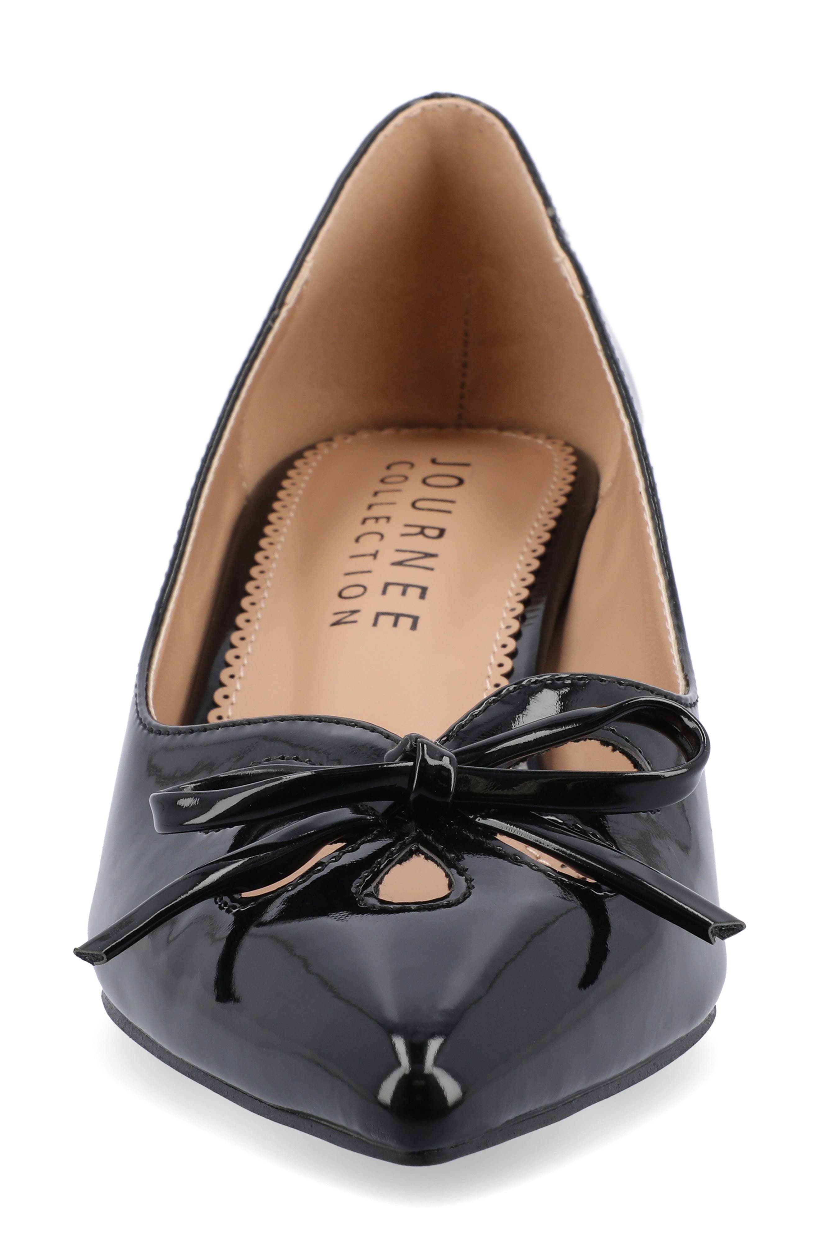 Journee Collection Lutana Kitten Heel Pump, Alternate, color, Black