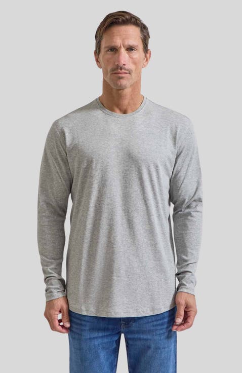 The Luxe Supima Long Sleeve Crew