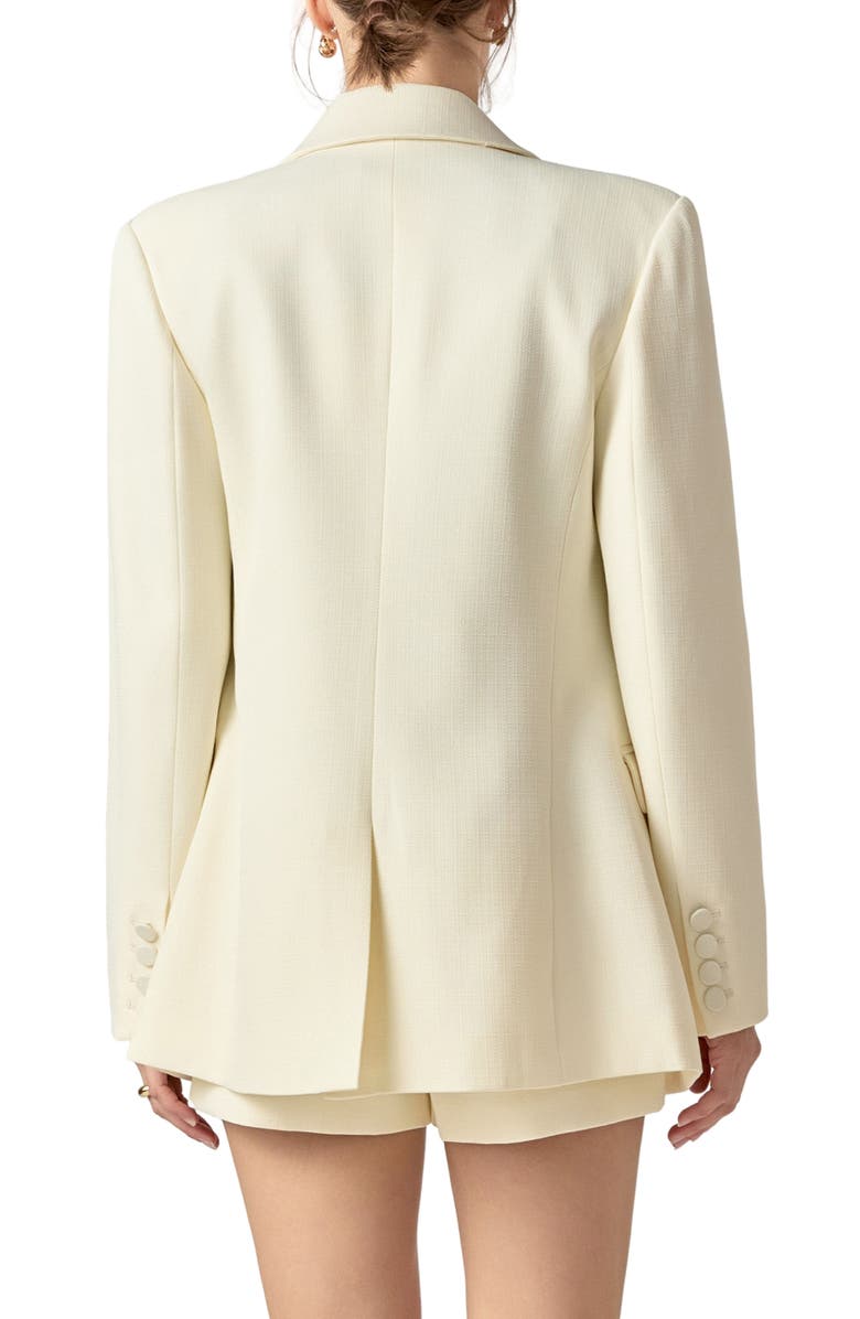 English Factory Double Breasted Jacket, Alternate, color, Cream