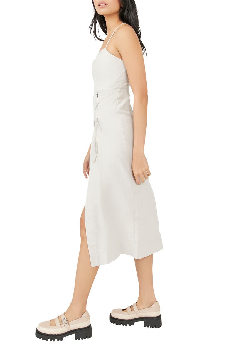 Free People free-est Francesca Cotton & Linen Midi Dress, Alternate, color, 