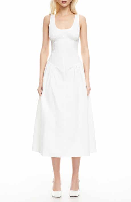 LIONESS Luna Rosa Sleeveless Midi Dress