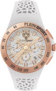 PLEIN SPORT Camo Dial Three-Hand Quartz Silicone Strap Watch, 43mm