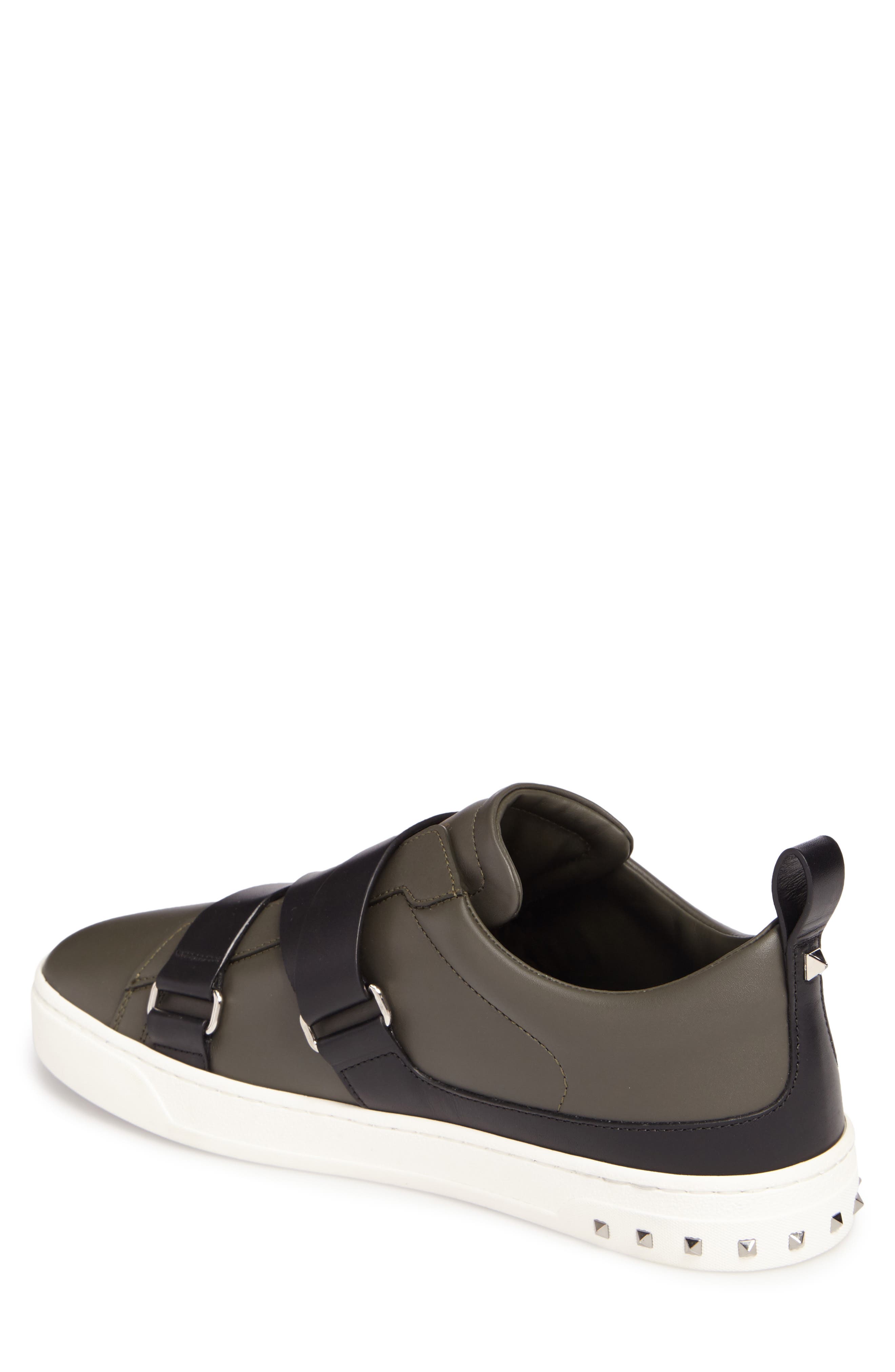 Valentino Garavani V-Punk Buckle Strap Sneaker, Alternate, color, 