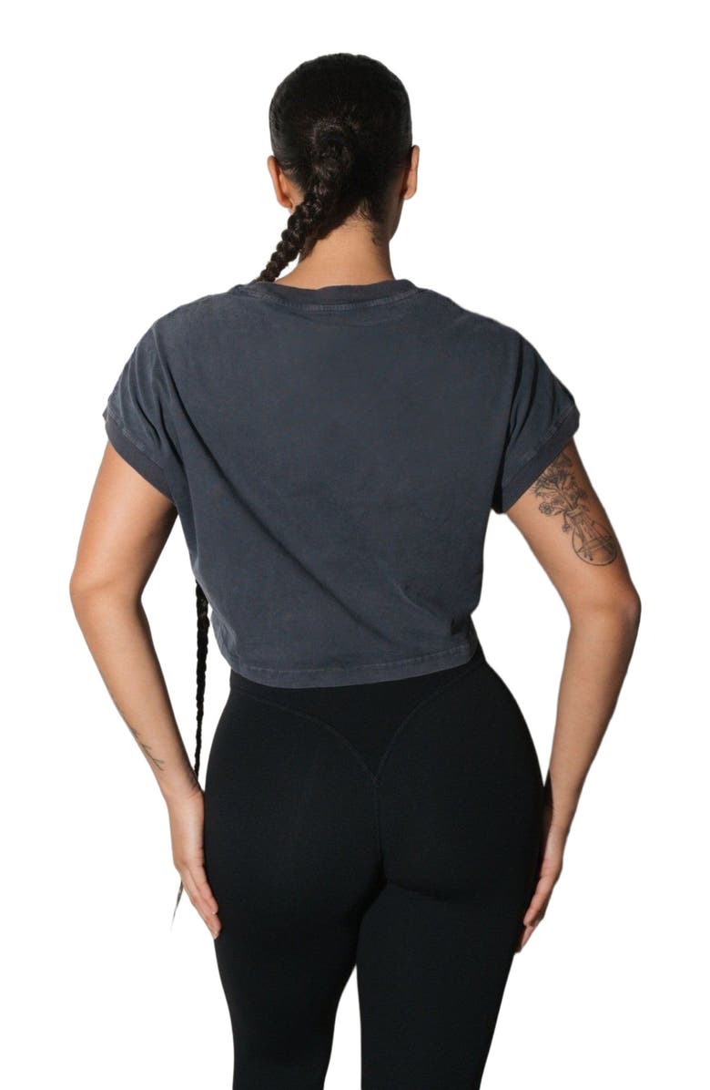 Vitality Retro Boxy Tee, Alternate, color, Iron Washed