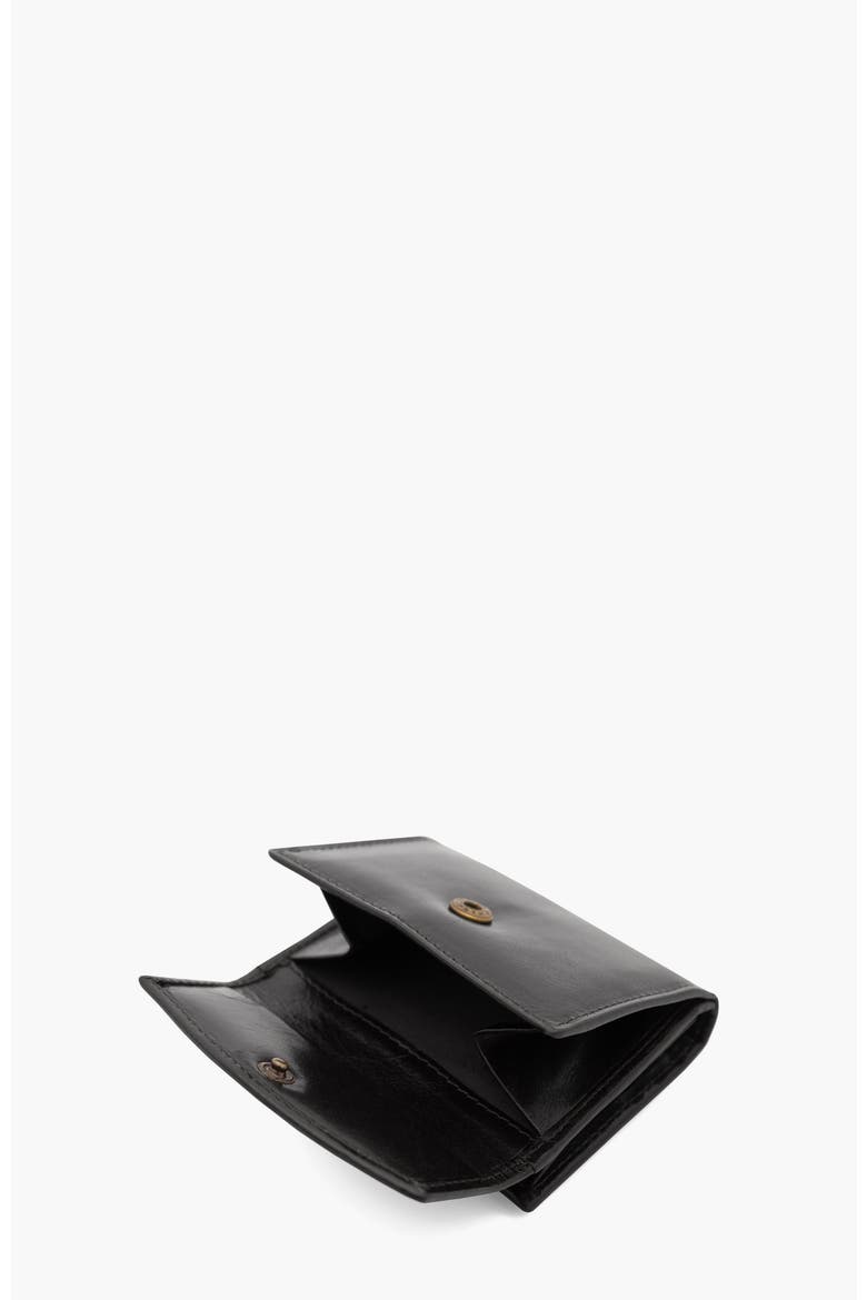 Gentleman Mini Trifold Leather Wallet 530, Alternate, color, Black