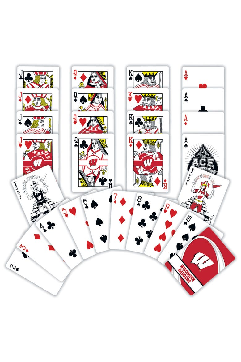 Wisconsin Badgers Playing Cards, Alternate, color, Multicolor