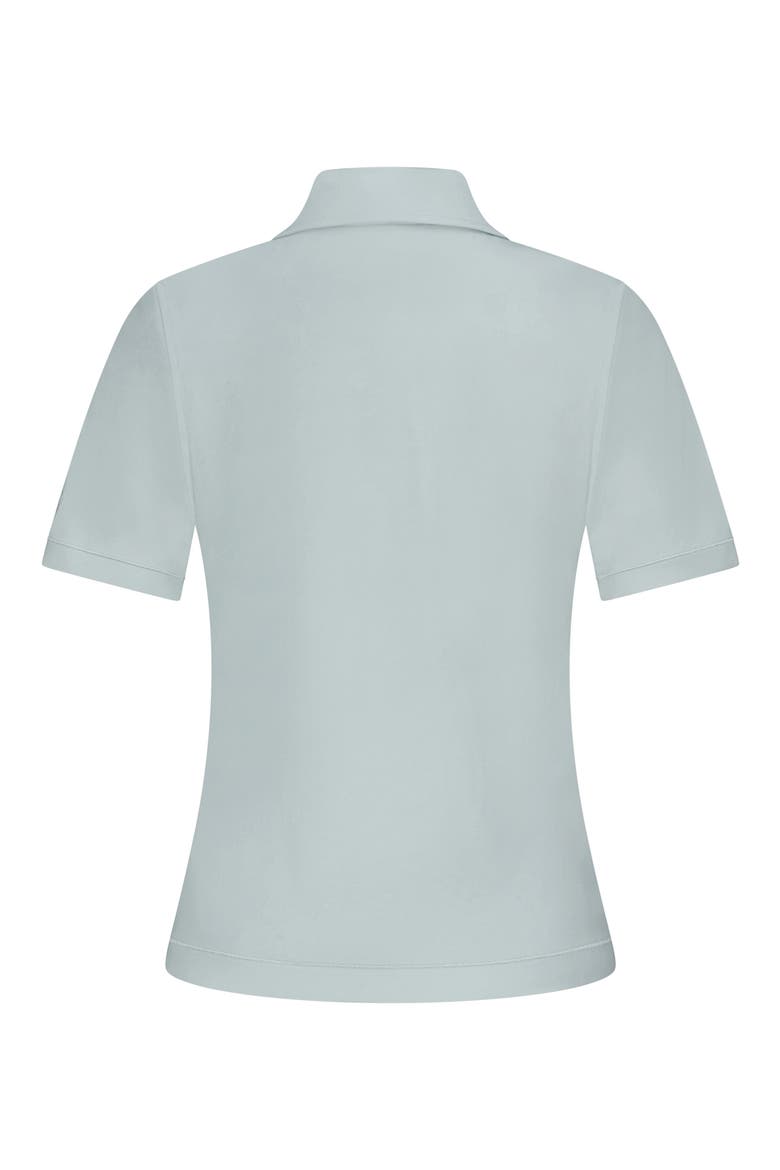 Suki Cotton Blend Polo, Alternate, color, PORCELAIN BLUE