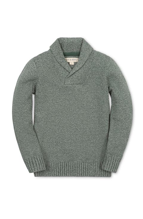 Kids' Organic Shawl Collar Sweater