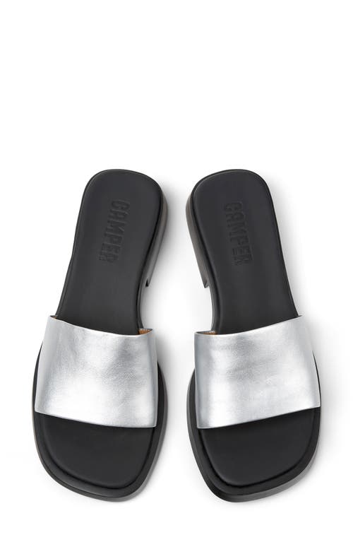 Camper Dana Slide Sandal In Medium Gray