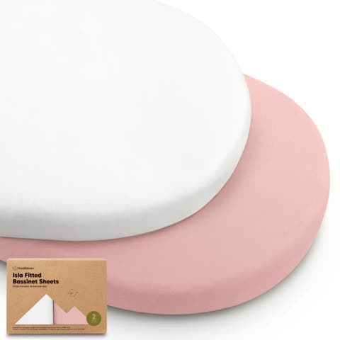 2-Pack Isla Fitted Bassinet Sheets