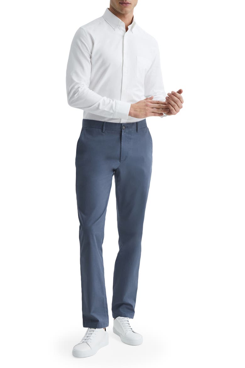 Greenwich Slim Fit Button-Down Shirt, Alternate, color, WHITE
