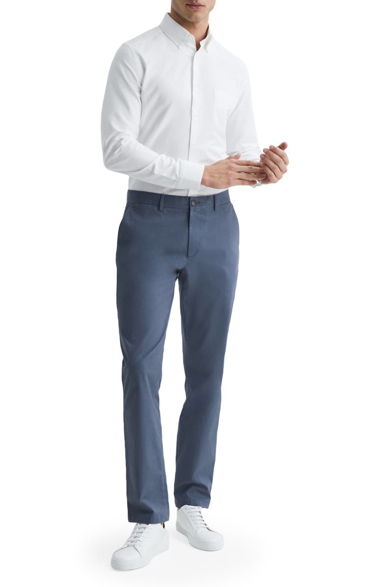 Reiss Greenwich Slim Fit Button-Down Shirt, Alternate, color, White