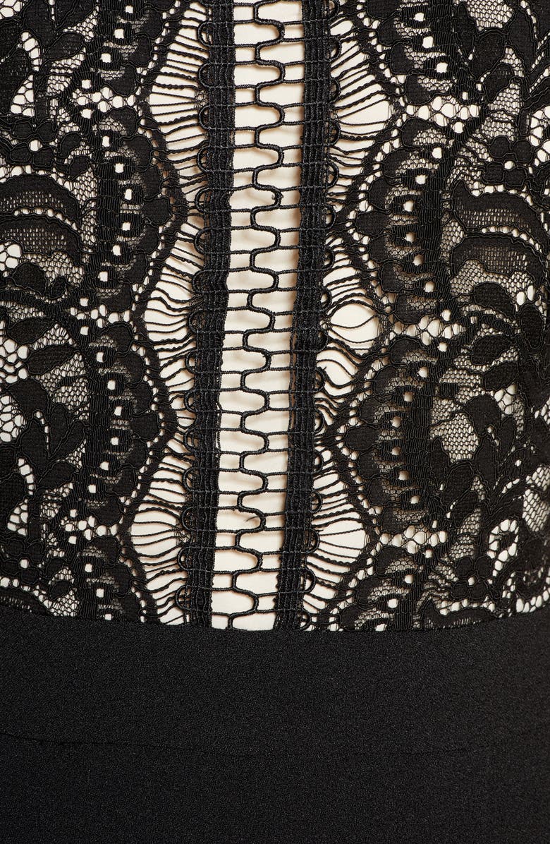 Eliza J Lace Bodice Jumpsuit, Alternate, color, 