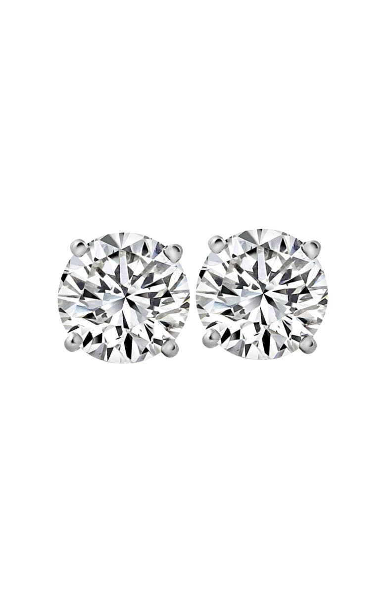 Bliss Diamond 2 1/4 Ct T.W. Round Cut Diamond Studs Lab Grown 14k Gold, Main, color, 14K White Gold
