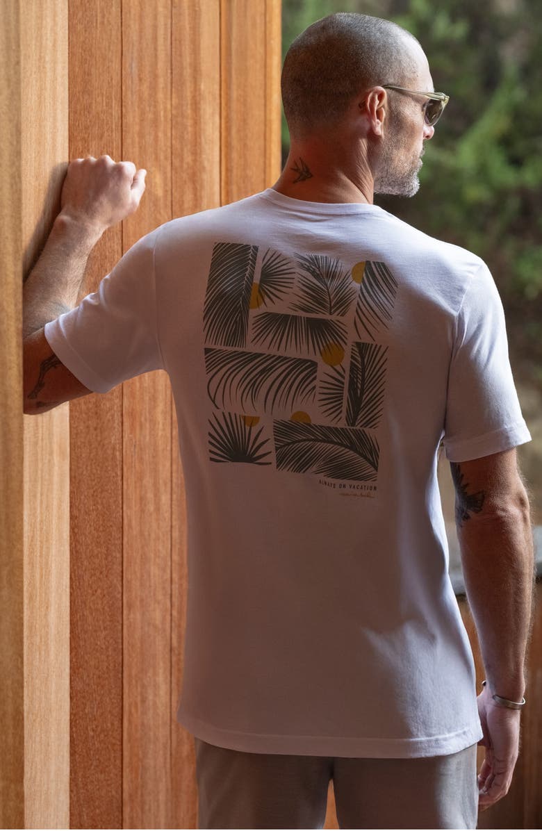 TravisMathew Side Order Graphic T-Shirt, Alternate, color, White