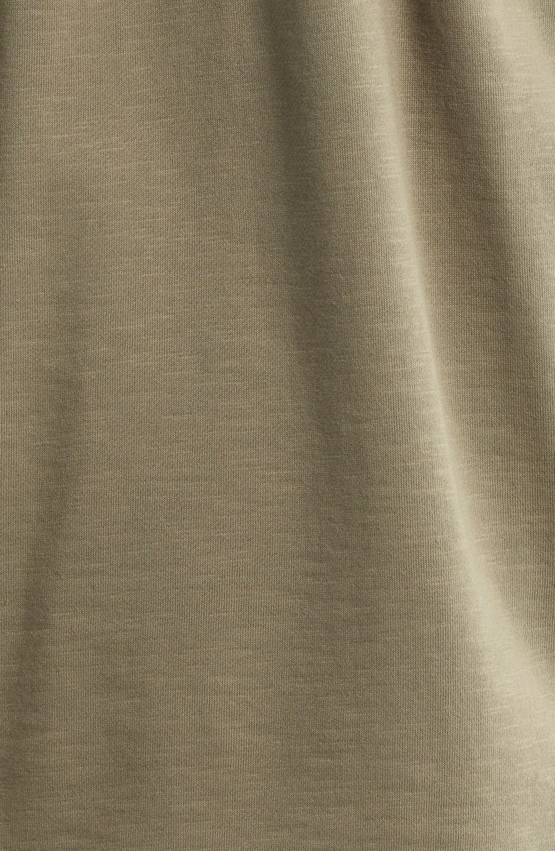 Eileen Fisher Classic Organic Cotton Terry Button-Up Shirt, Alternate, color, Bay Leaf