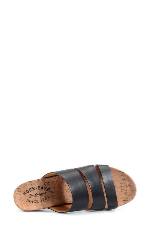 Kork-ease ® 'menzie' Slide Sandal In Black Leather
