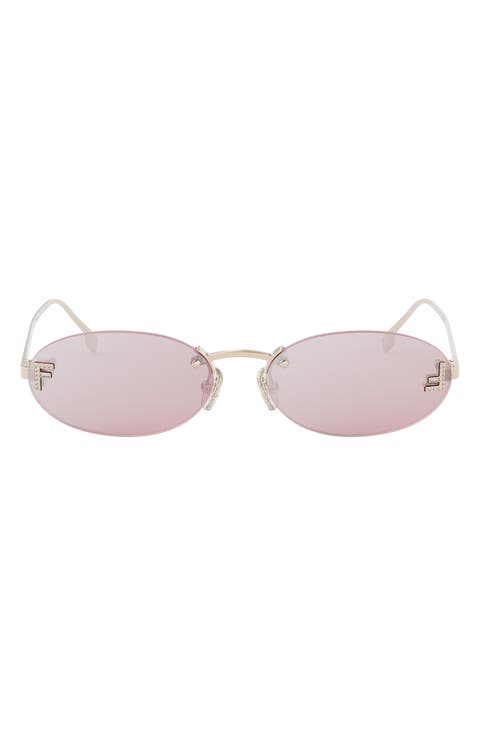 'Fendi First 54mm Oval Sunglasses