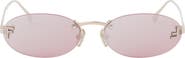 Fendi 'Fendi First 54mm Oval Sunglasses