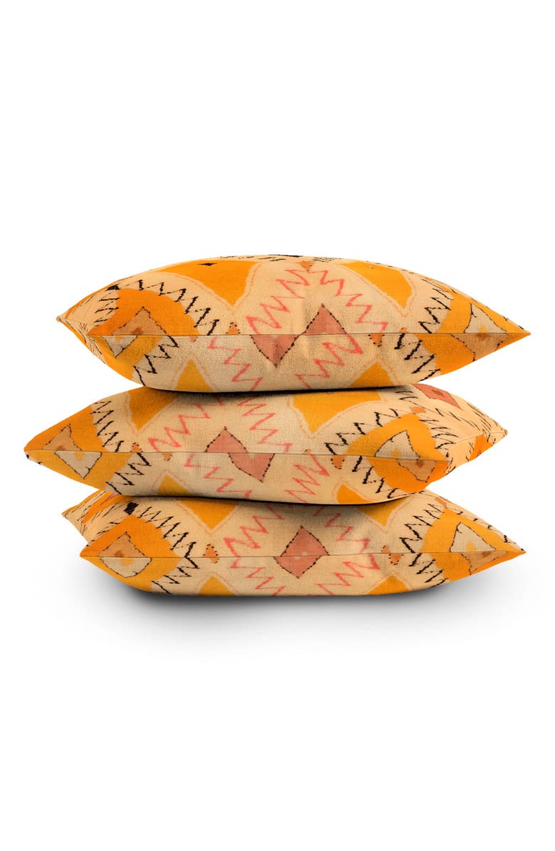 Deny Designs Moroccan Berber Accent Pillow, Alternate, color, Yellow/Black