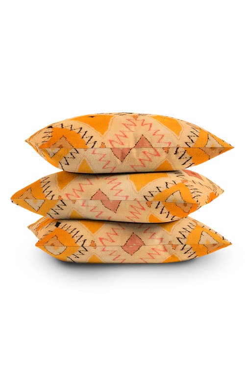 Deny Designs Moroccan Berber Accent Pillow In Yellow/black