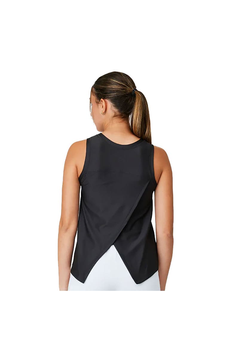 Staples Mesh Womens Tennis Tank, Alternate, color, Black