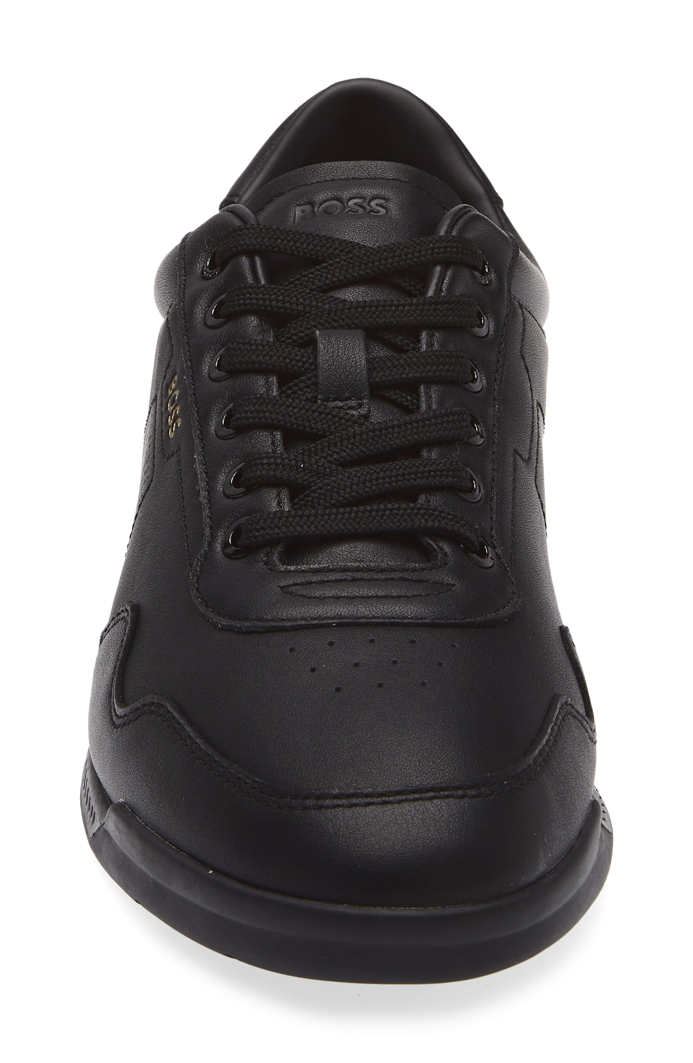 BOSS Titanium Low Top Sneaker, Alternate, color, Black