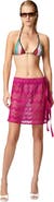 Missoni Wrap Cover-up Miniskirt In Zig Zag Lamé Viscose