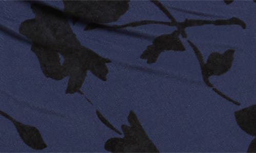 Rails Cosmos Floral Print Ruched Mesh Maxi Dress In Blue