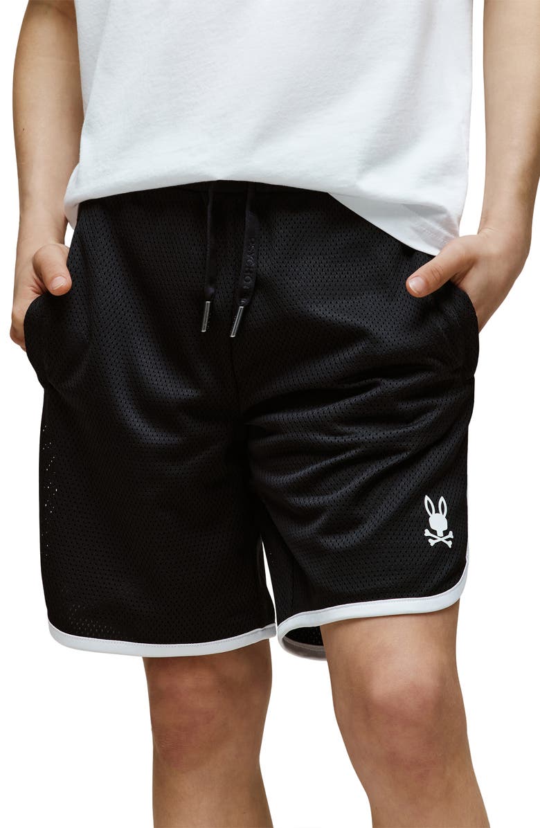 Psycho Bunny Kids' Nico Mesh Shorts, Alternate, color,