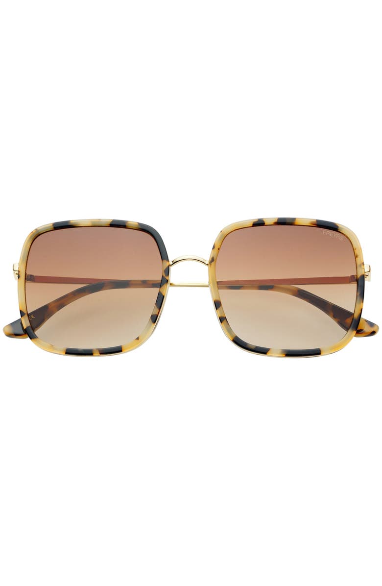 FREYRS Eyewear Cosmo Square Oversized Sunglasses, Main, color, Milky Tortoise