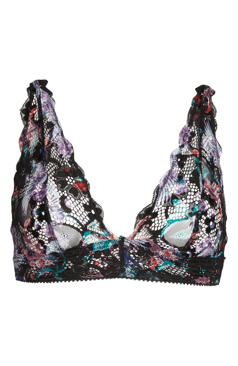 Honeydew Intimates Camellia Lace Triangle Bralette, Alternate, color, 