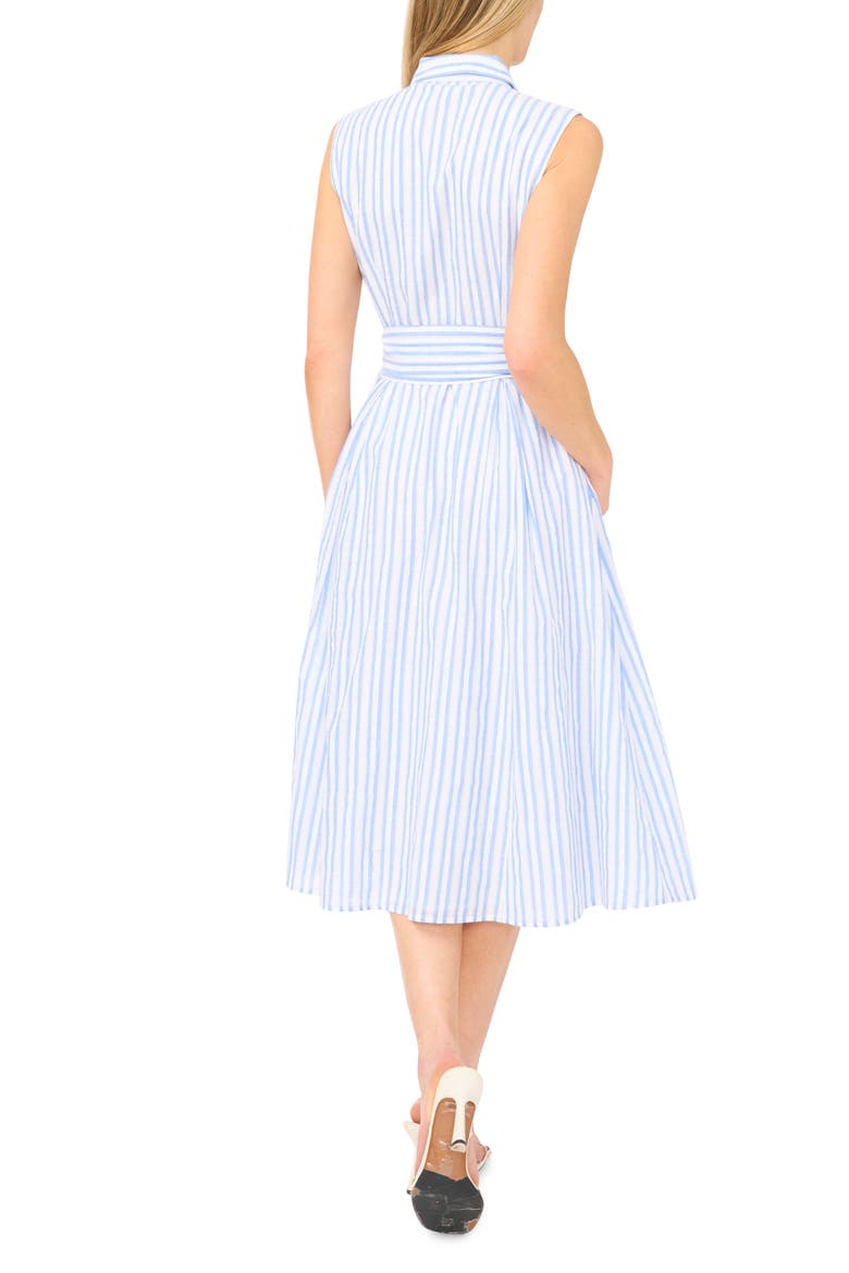 Charlie Stripe Seersucker Midi Dress, Alternate, color, BLUE SURF