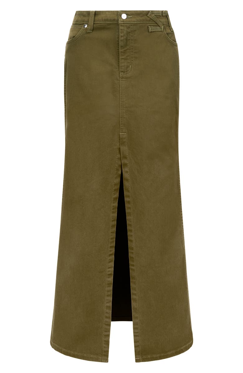 STAUD + Wrangler The Denim Maxi Skirt, Alternate, color, 