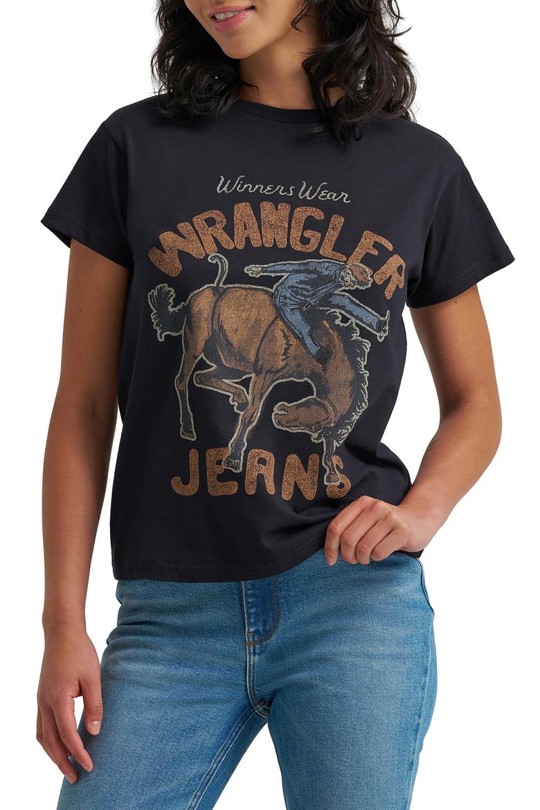 Retro Regular Fit Graphic T-Shirt, Main, color, BLACK BEAUTY