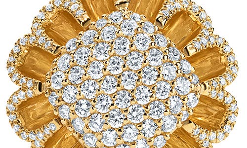 Mindi Mond Floating All Diamond Drop Earrings In Gold