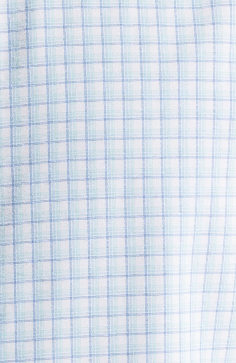 Peter Millar Crown Crafted Parker Performance Poplin Sport Shirt, Alternate, color, Blue Spruce