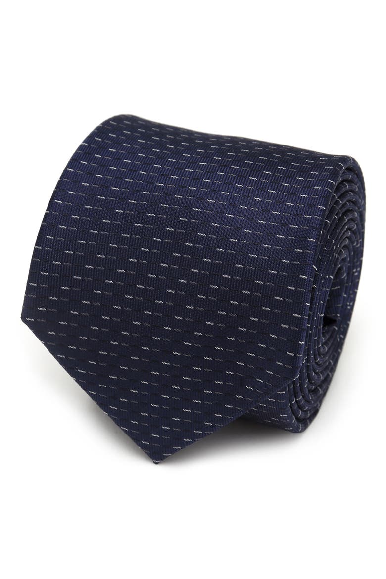 Stripe Silk Tie, Main, color, BLUE