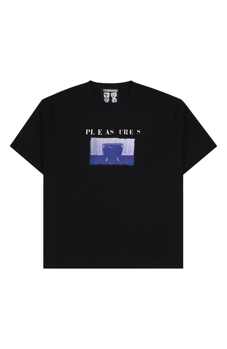 PLEASURES x Talking Heads Speaking Heavyweight Graphic T-Shirt, Main, color, Black