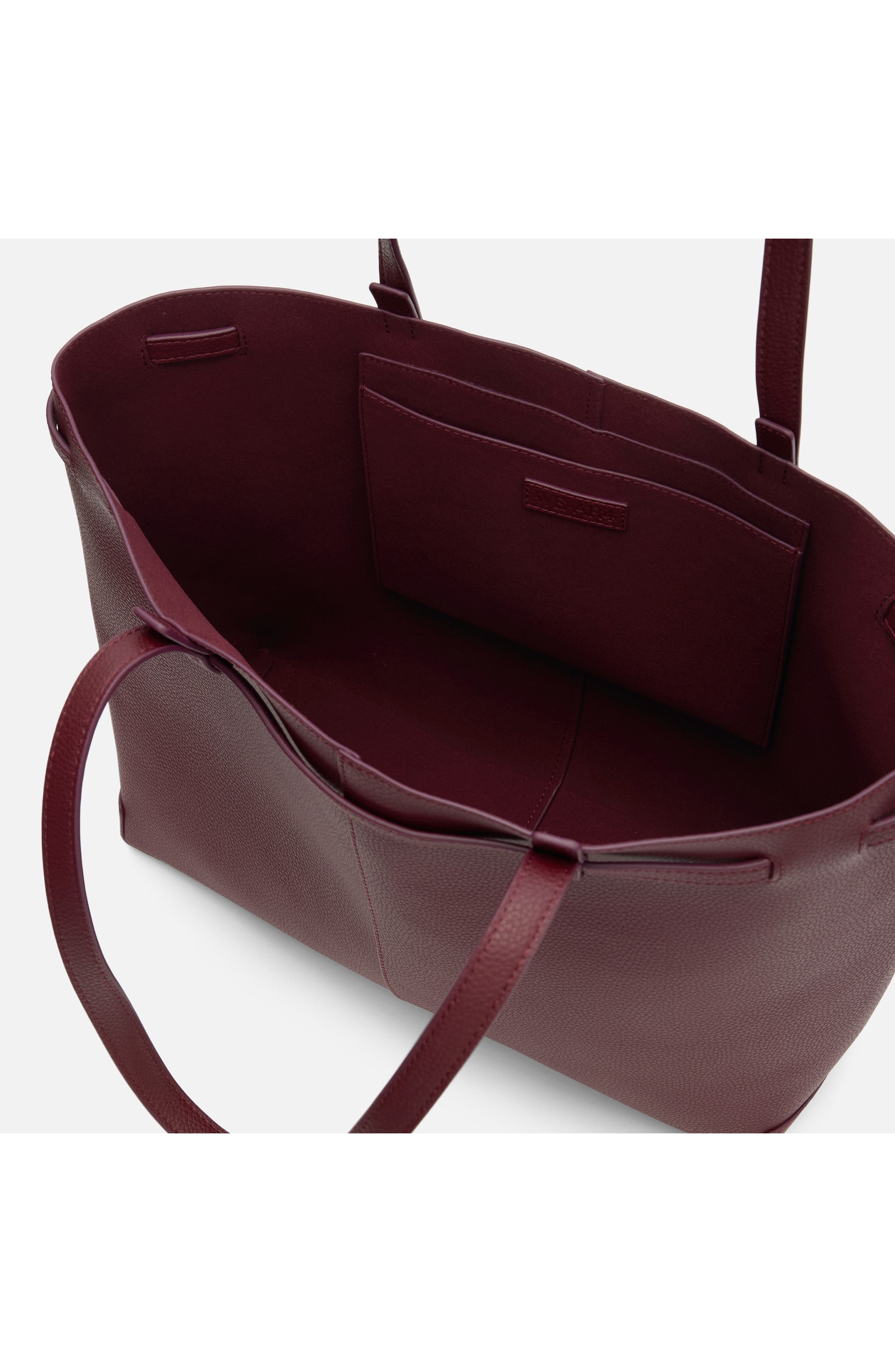 The Pixie Leather Tote, Alternate, color, CABERNET