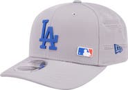 New Era Men's New Era Gray Los Angeles Dodgers Laser Perforated 9SEVENTY Adjustable Hat
