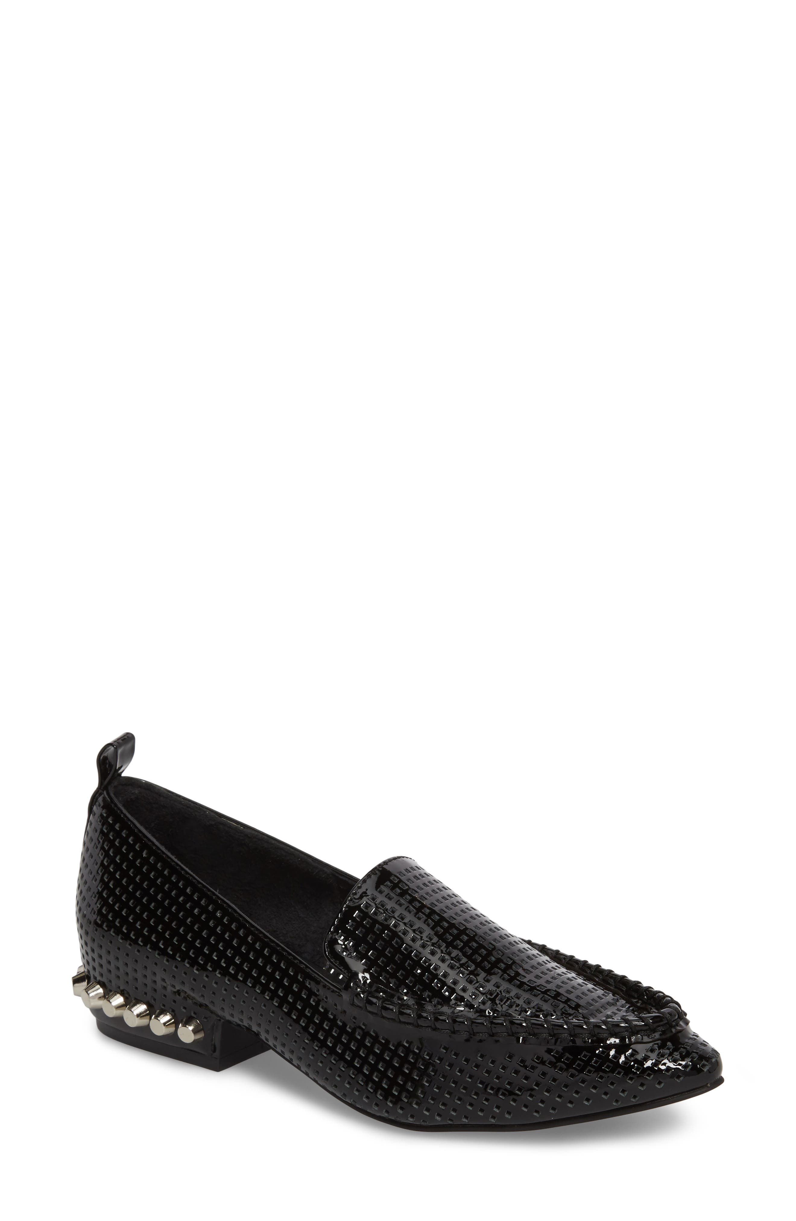 Barnett Loafer, Main, color, BLACK/ SILVER PATENT LEATHER