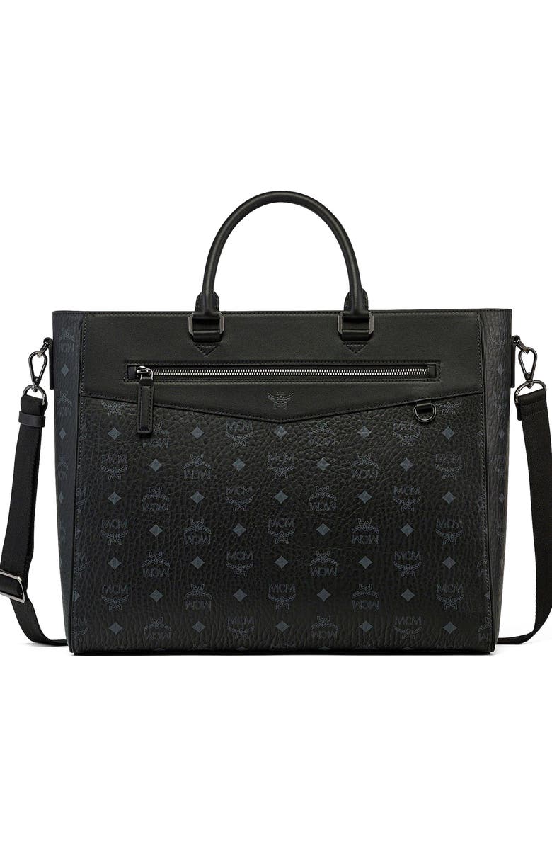 MCM Diamond E/W Tote in Visetos, Main, color,