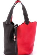 Pre-Owned Hermes Picotin Lock Bag Bicolor Clemence MM