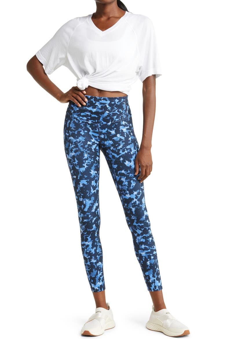 High Waist 7/8 Leggings, Alternate, color, BLUE MICA CAMO